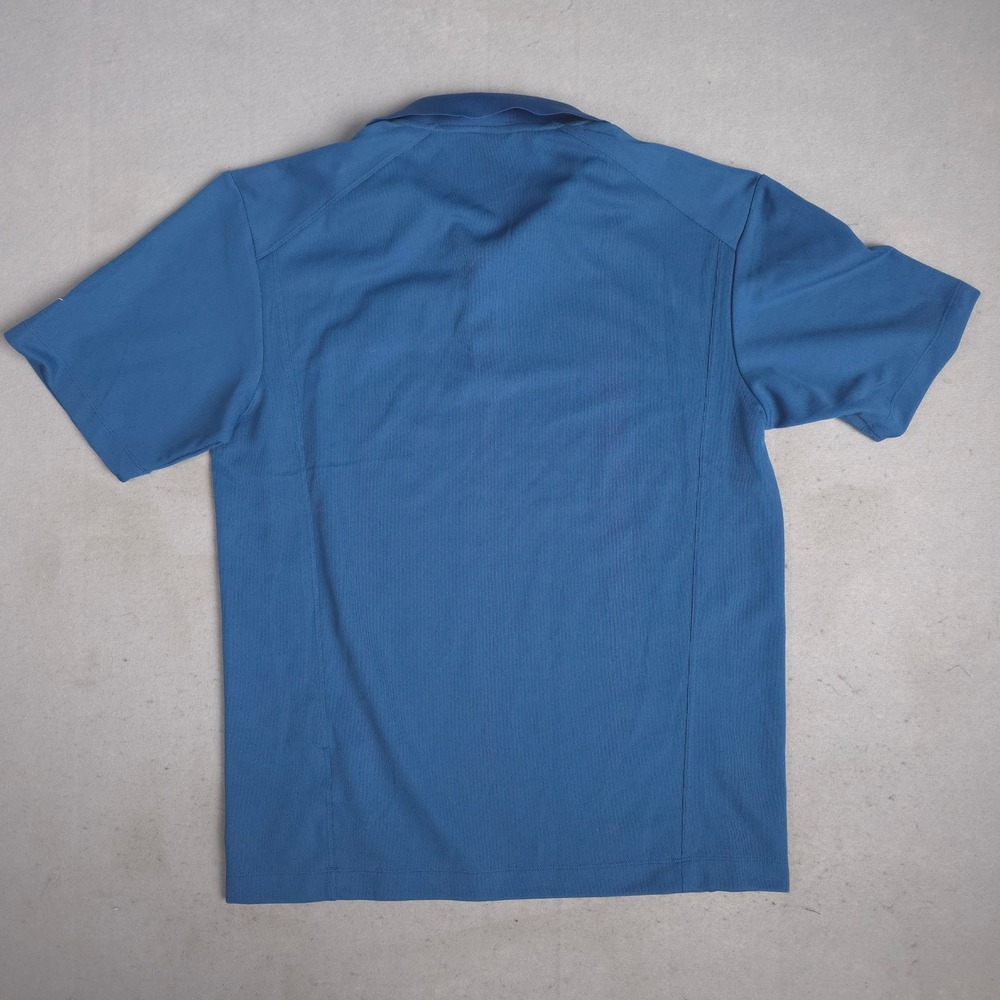 New Nike Golf Mens Dri-FIT Polo Shirt Blue Trader Logo 267020-442 Size M - Picture 8 of 10